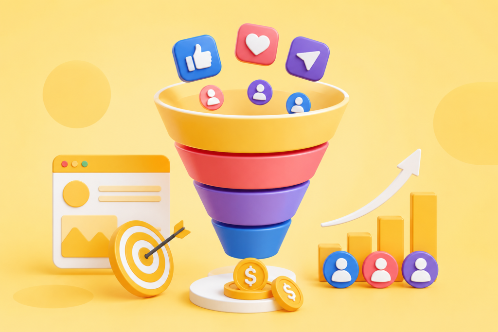 Using Social Posts to Support Sales Funnels and Customer Journeys