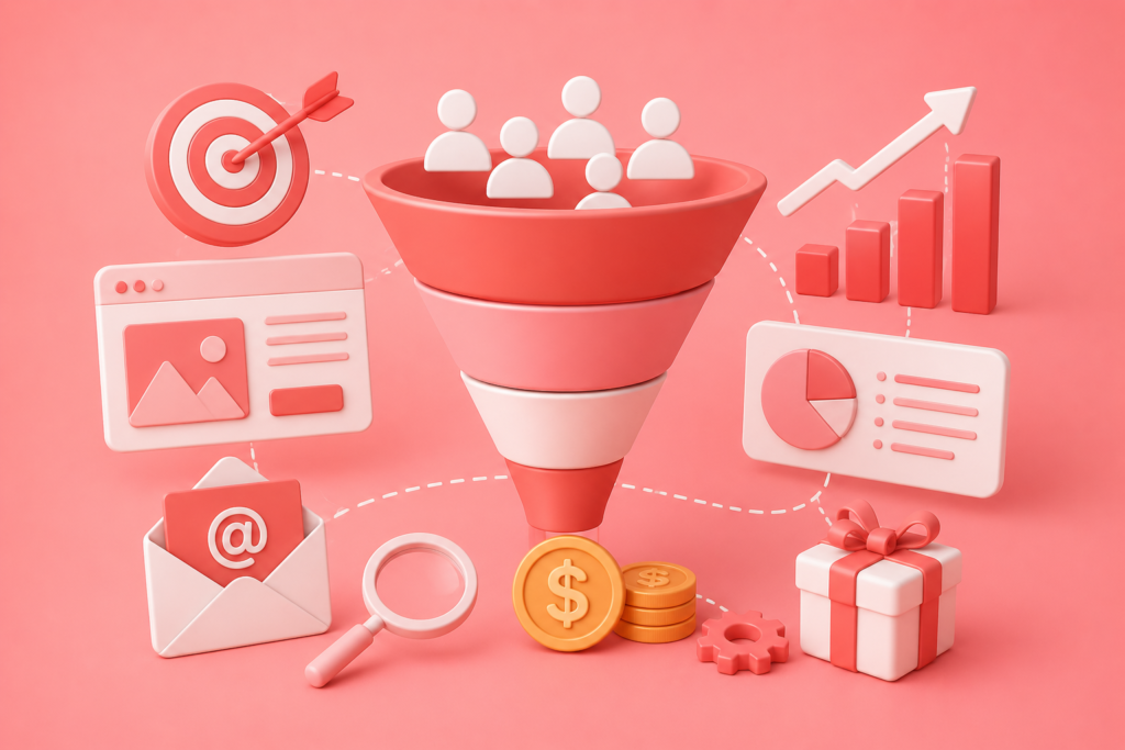 Sales Funnels: The Complete Guide to Building High-Converting Customer Journeys That Generate More Leads, Sales, and Long-Term Business Growth