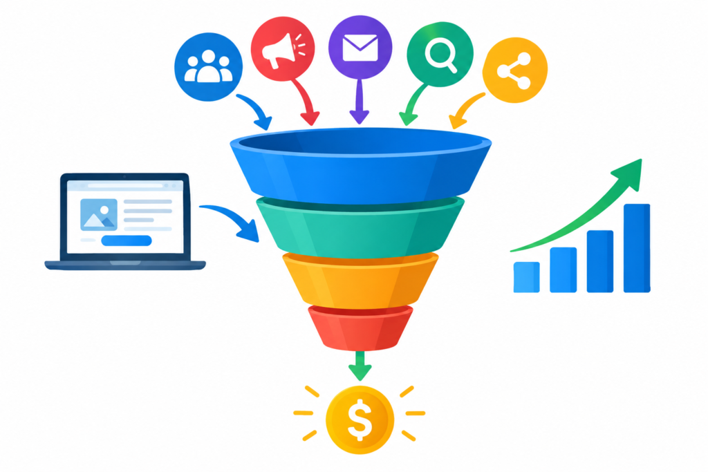 Sales Funnels: The Complete Guide to Building, Optimizing, and Growing a High-Converting Sales Funnel