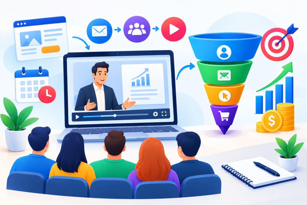 The Complete Guide to Building, Optimizing, and Growing a High-Converting Webinar Funnel