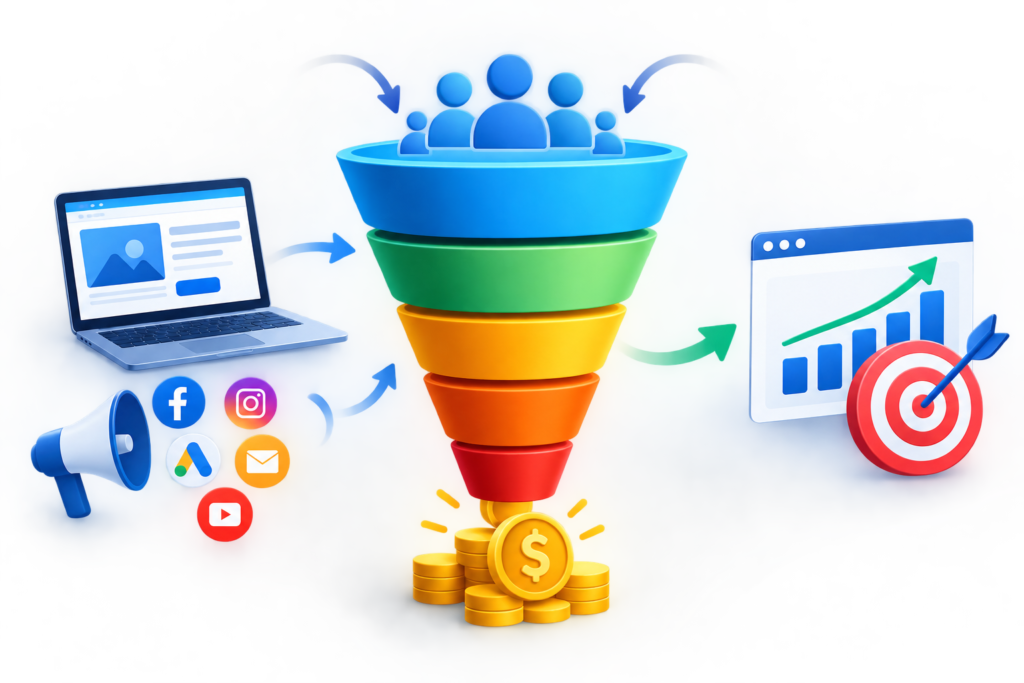 Sales Funnels: The Complete Guide to Building, Optimizing, and Scaling High-Converting Sales Funnels
