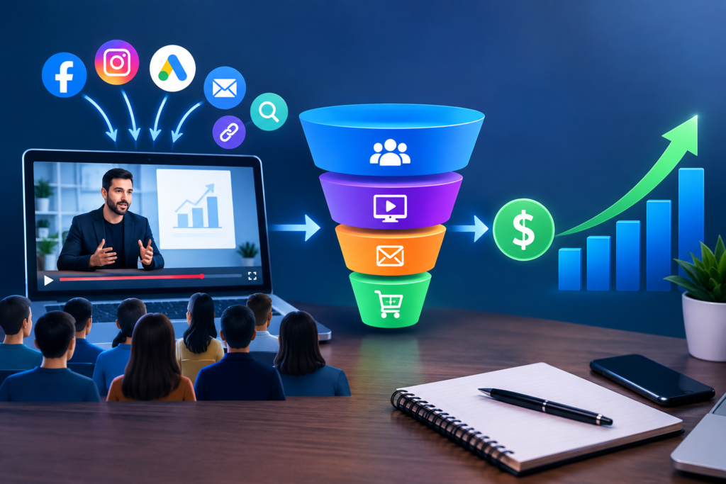 The Complete Guide to Building, Optimizing, and Scaling High-Converting Webinar Funnels