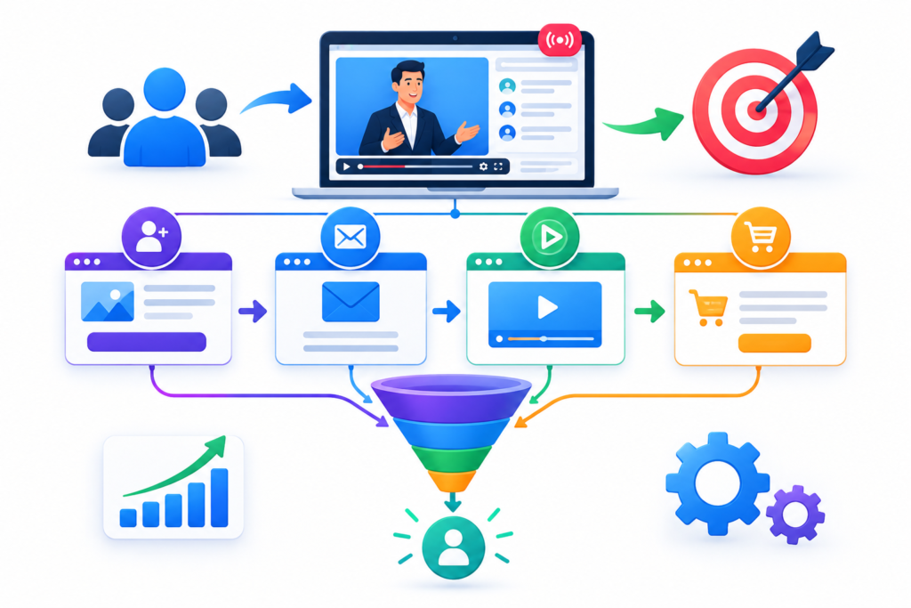 Designing the Core Architecture of a Webinar Funnel