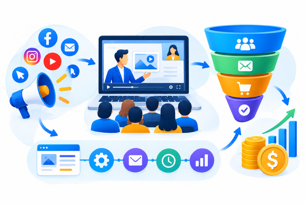 The Complete Guide to Building, Optimizing, and Scaling a High-Converting Webinar Funnel